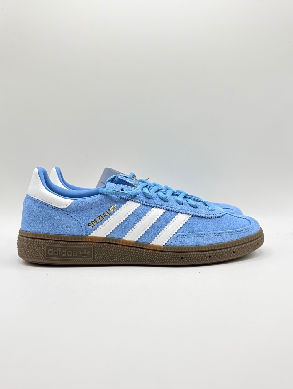 Adidas Originals Handball Spezial Suede Sneakers in Light Blue Size 6 US/7 Women